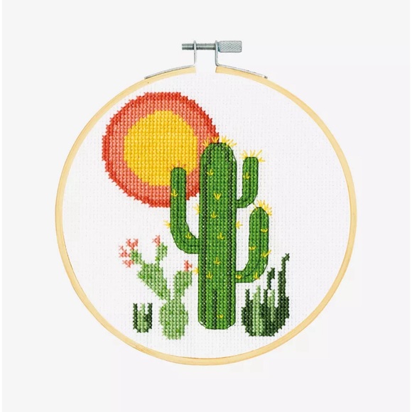 Cactus Cross Stitch Kit Beginner - Picture 4 of 6